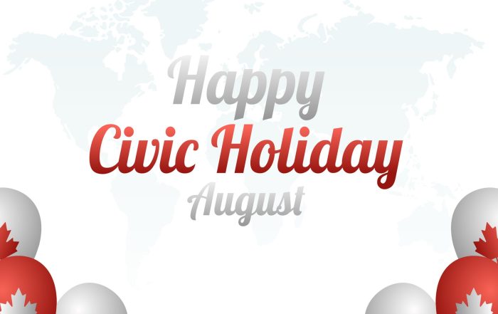 Civic Holiday Wishes From Kitchener Dentist Fairway Dental